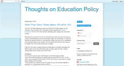 Desktop Screenshot of edpolicythoughts.com